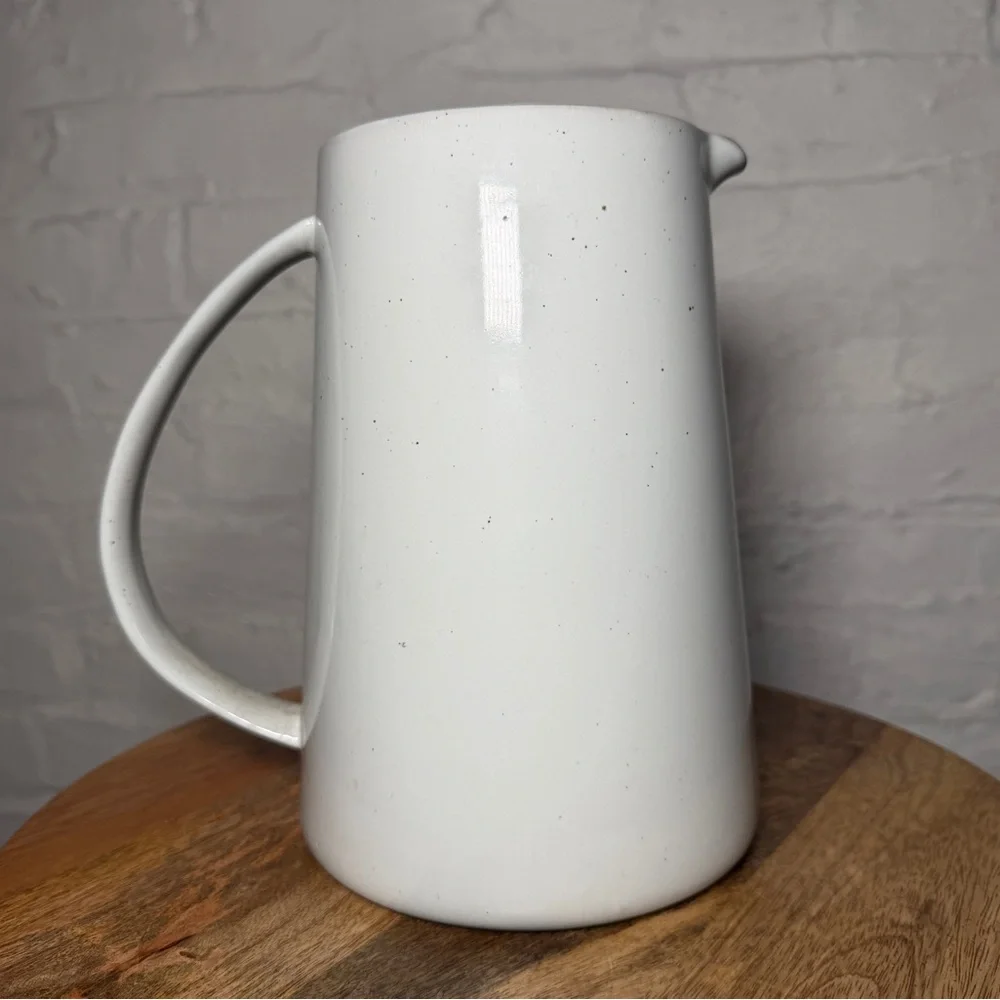West Elm Aaron Probyn Light Gray Ceramic Water Jug